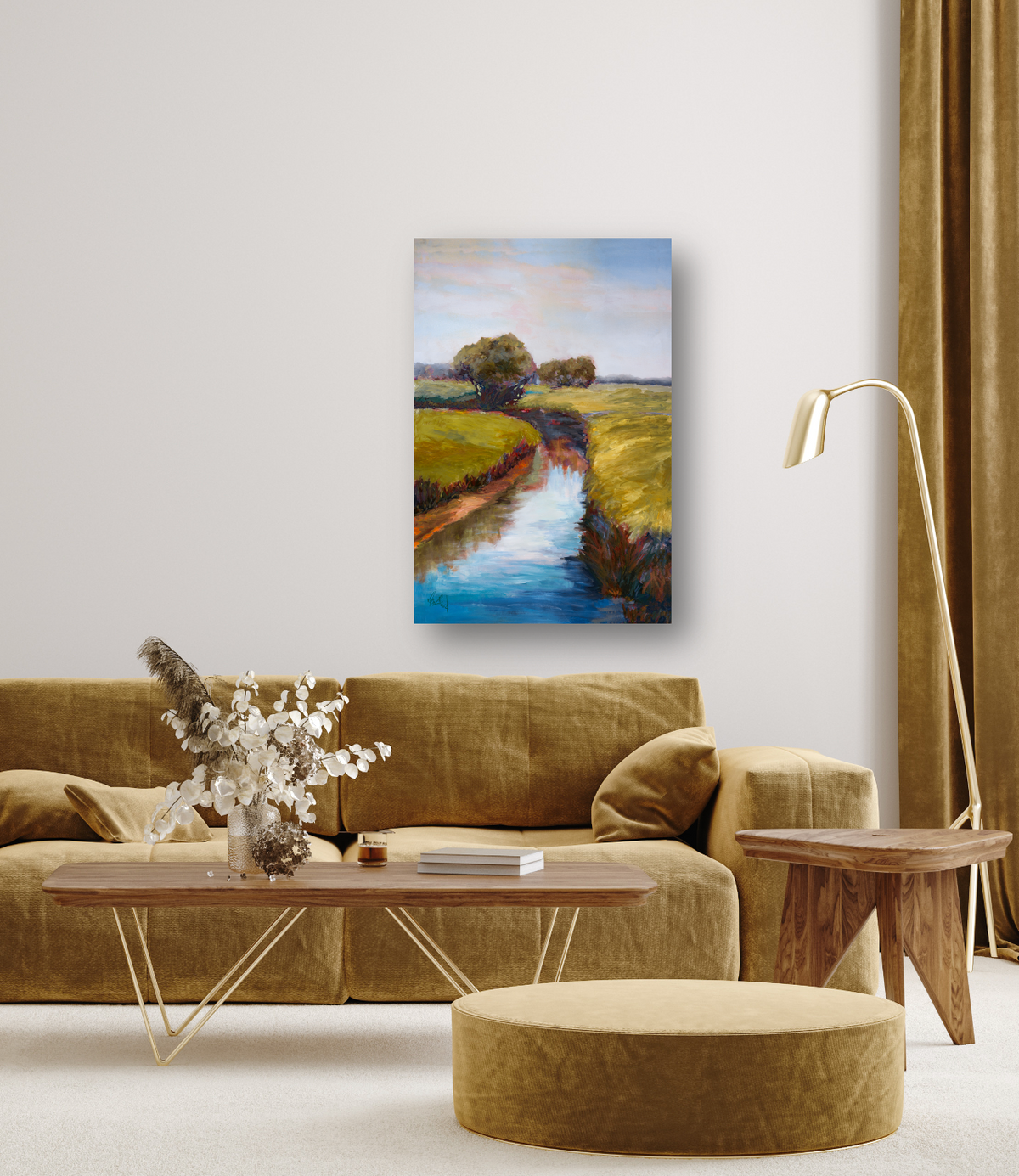 St. Simons Marsh Artist Enhanced Canvas Print by John Beard Collection - product image 4 for Resin Society