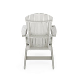 SoPoly St Simons Curved Back Adirondack Chair in multiple colors showing curved back and wide armrests