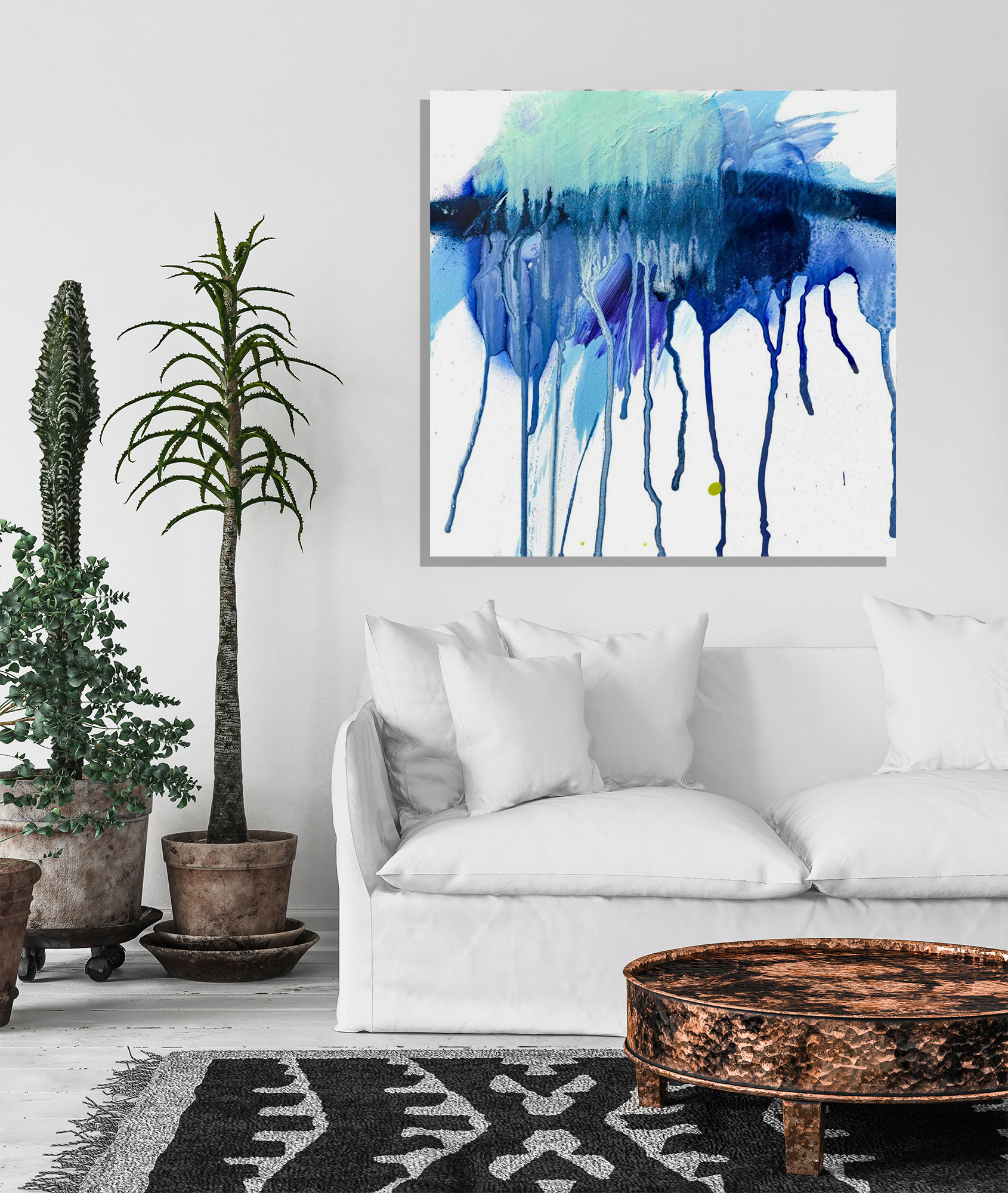 Stalactite 48x48 Artist Enhanced Canvas Print