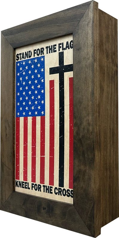 American Flag Hidden Gun Storage Cabinet by Bellewood Designs - product image 15 for Resin Society