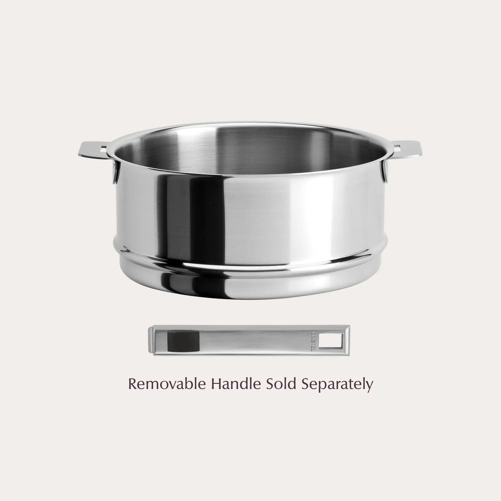 CRISTEL USA Steamer Insert in stainless steel with brushed finish