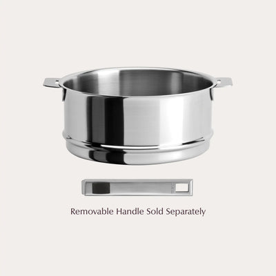 CRISTEL USA Steamer Insert in stainless steel with brushed finish