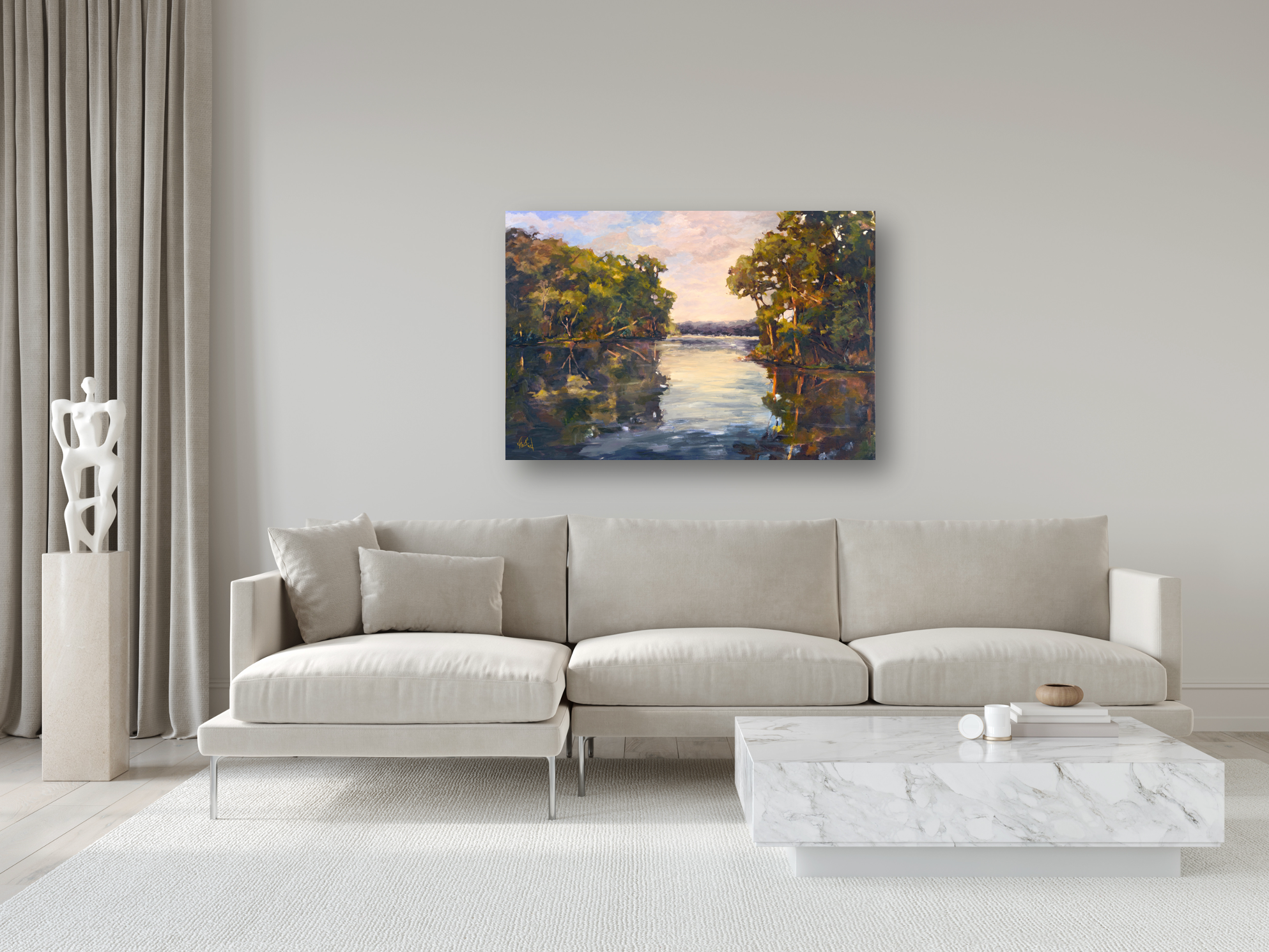Still Water Artist Enhanced Canvas Print by John Beard Collection - product image 3 for Resin Society