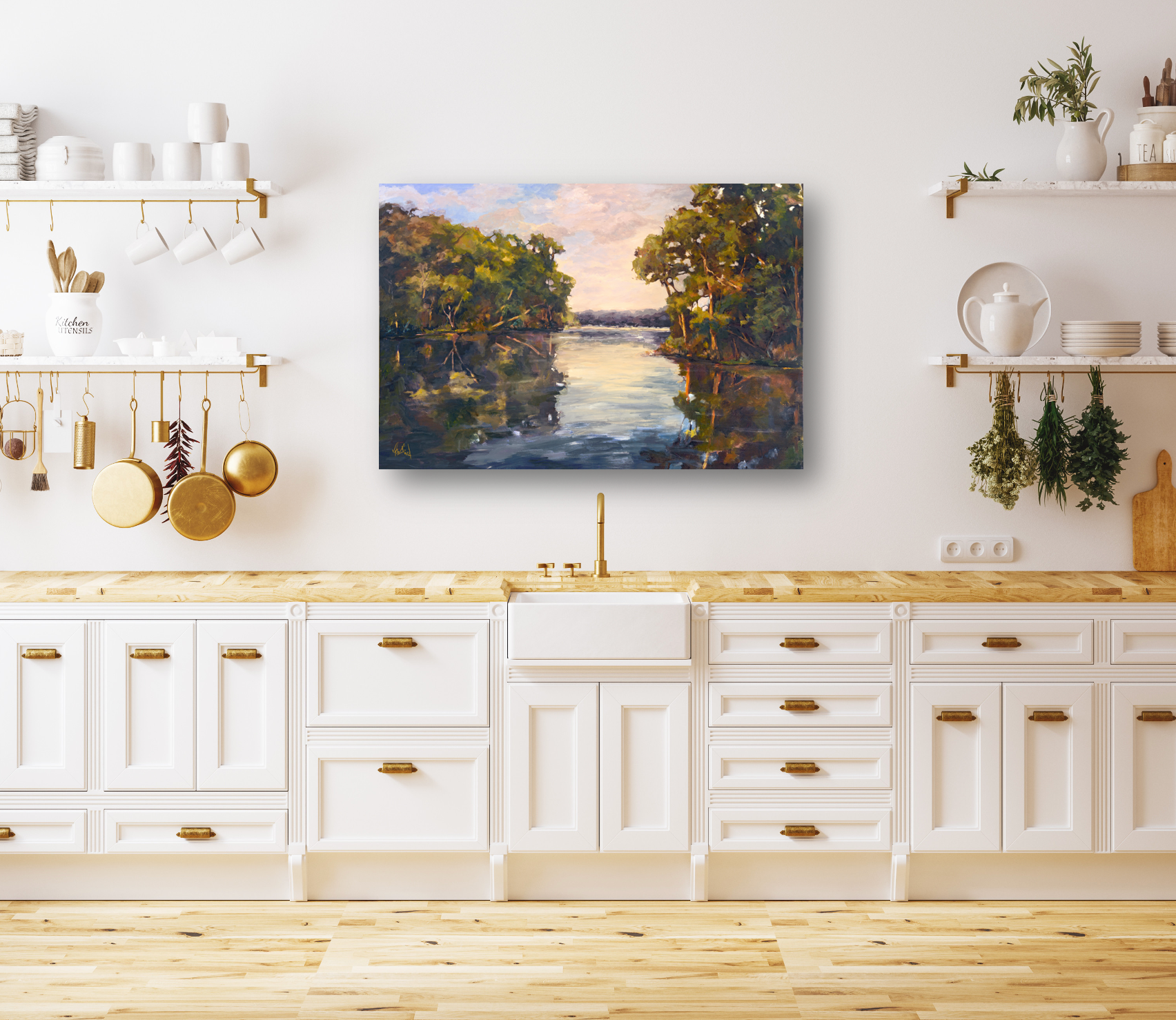 Still Water Artist Enhanced Canvas Print by John Beard Collection - product image 4 for Resin Society