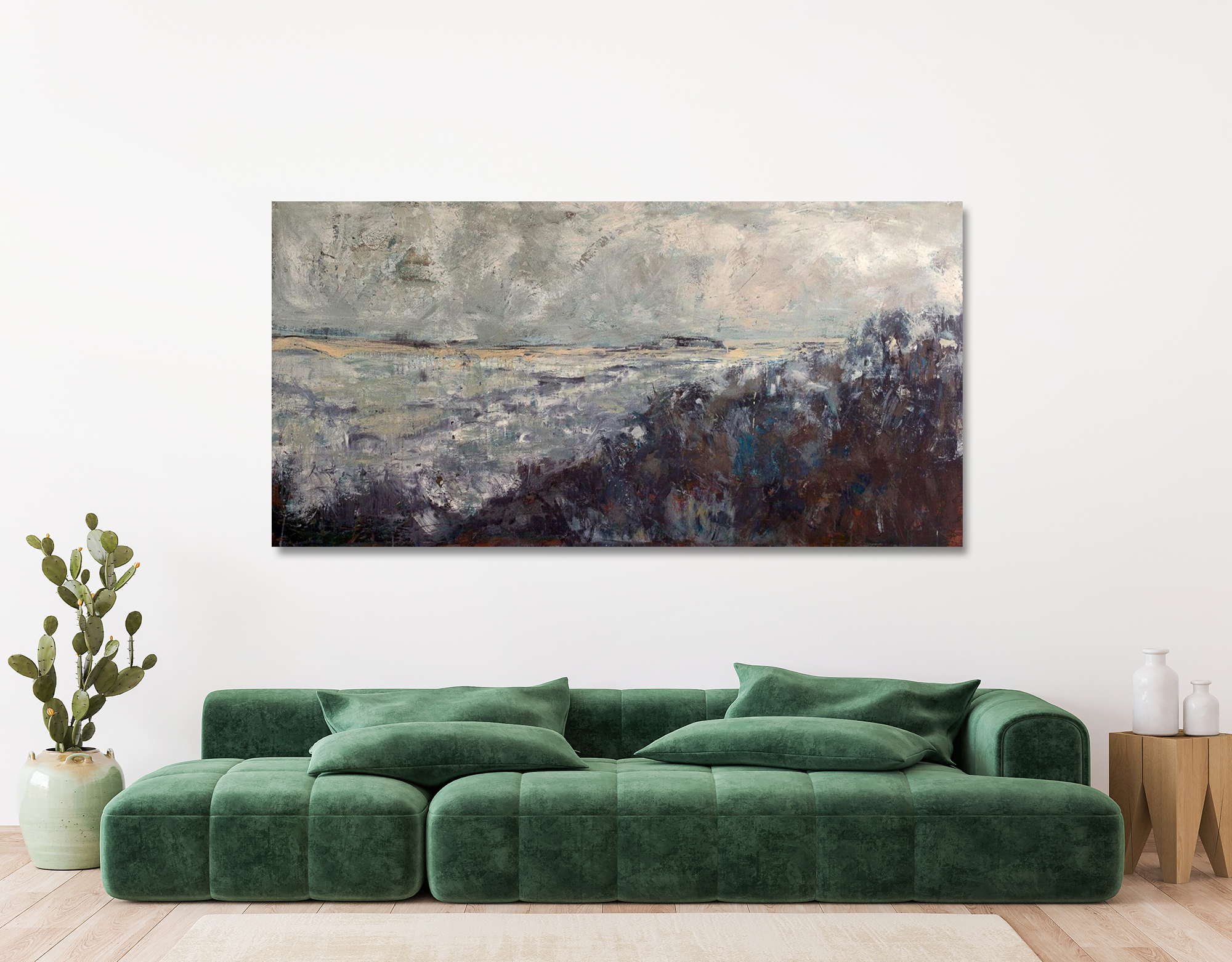 Stormy Artist Enhanced Canvas Print by John Beard Collection - product image 3 for Resin Society