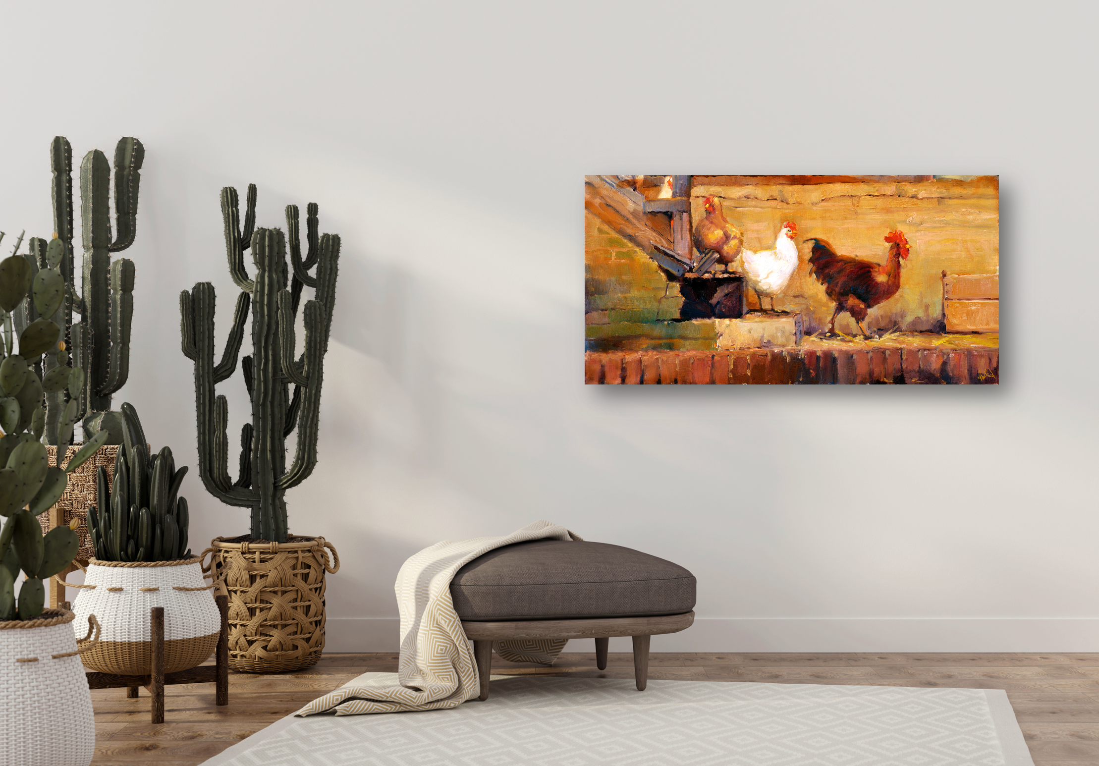 Struttin His Stuff Artist Enhanced Canvas Print by John Beard Collection - product image 2 for Resin Society