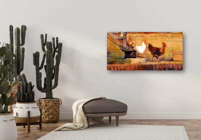 Struttin His Stuff Artist Enhanced Canvas Print by John Beard Collection - product image 2 for Resin Society