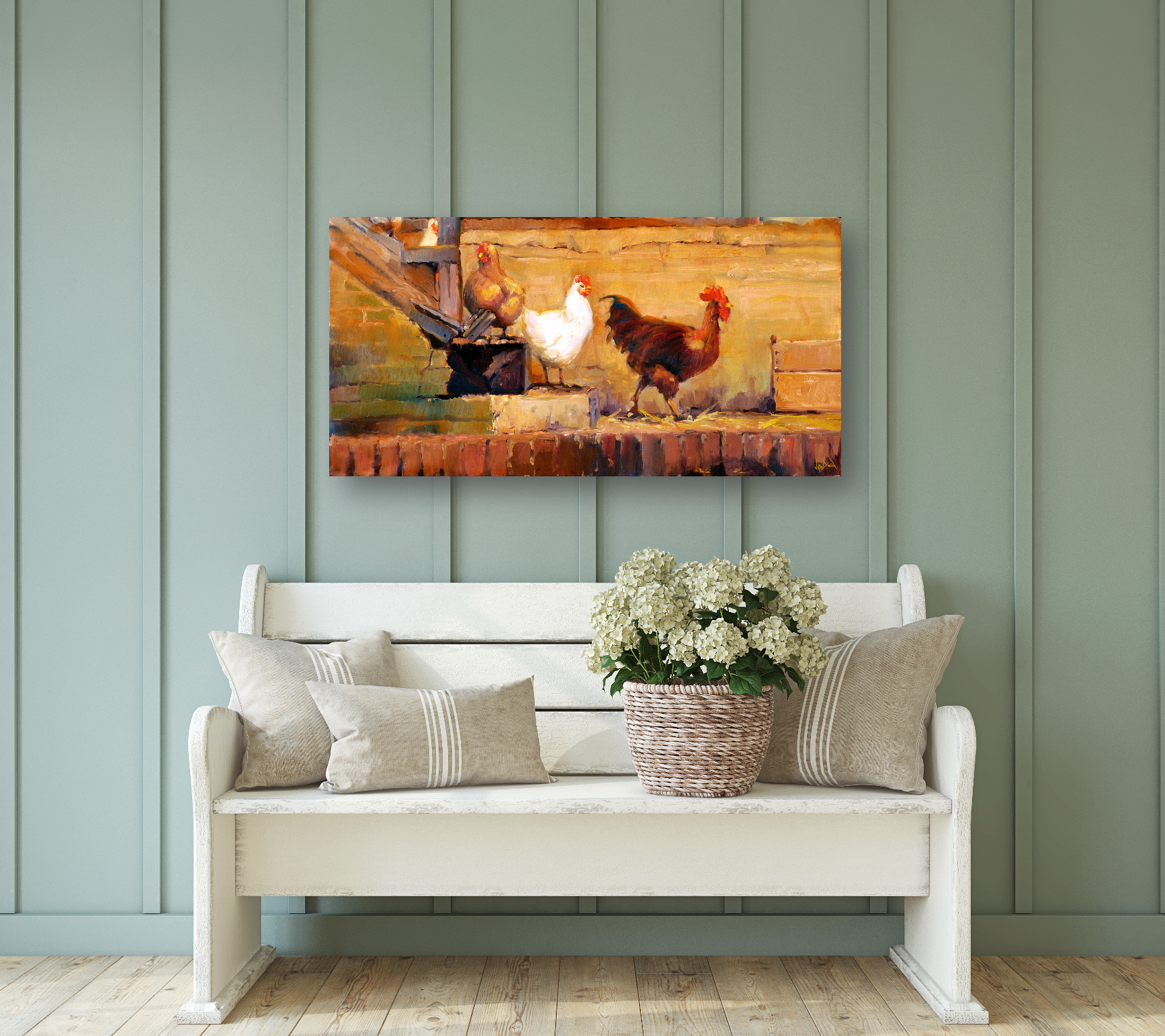 Struttin His Stuff Artist Enhanced Canvas Print by John Beard Collection - product image 3 for Resin Society