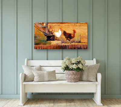 Struttin His Stuff Artist Enhanced Canvas Print by John Beard Collection - product image 3 for Resin Society