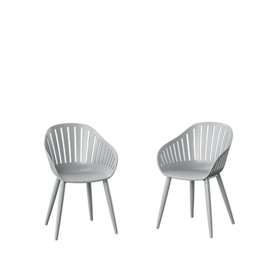 Nassau Resin and Aluminum Chairs - 4 Piece by LifestyleGarden US - product image 9 for Resin Society