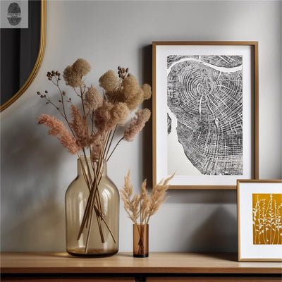 Sugar Maple art print showing detailed wood rings and texture in a cropped composition