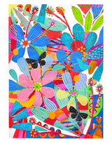 LIMA PRINT visual artwork by Marianne Angeli Rodriguez Gallery showing vibrant, large-scale contemporary abstract floral composition