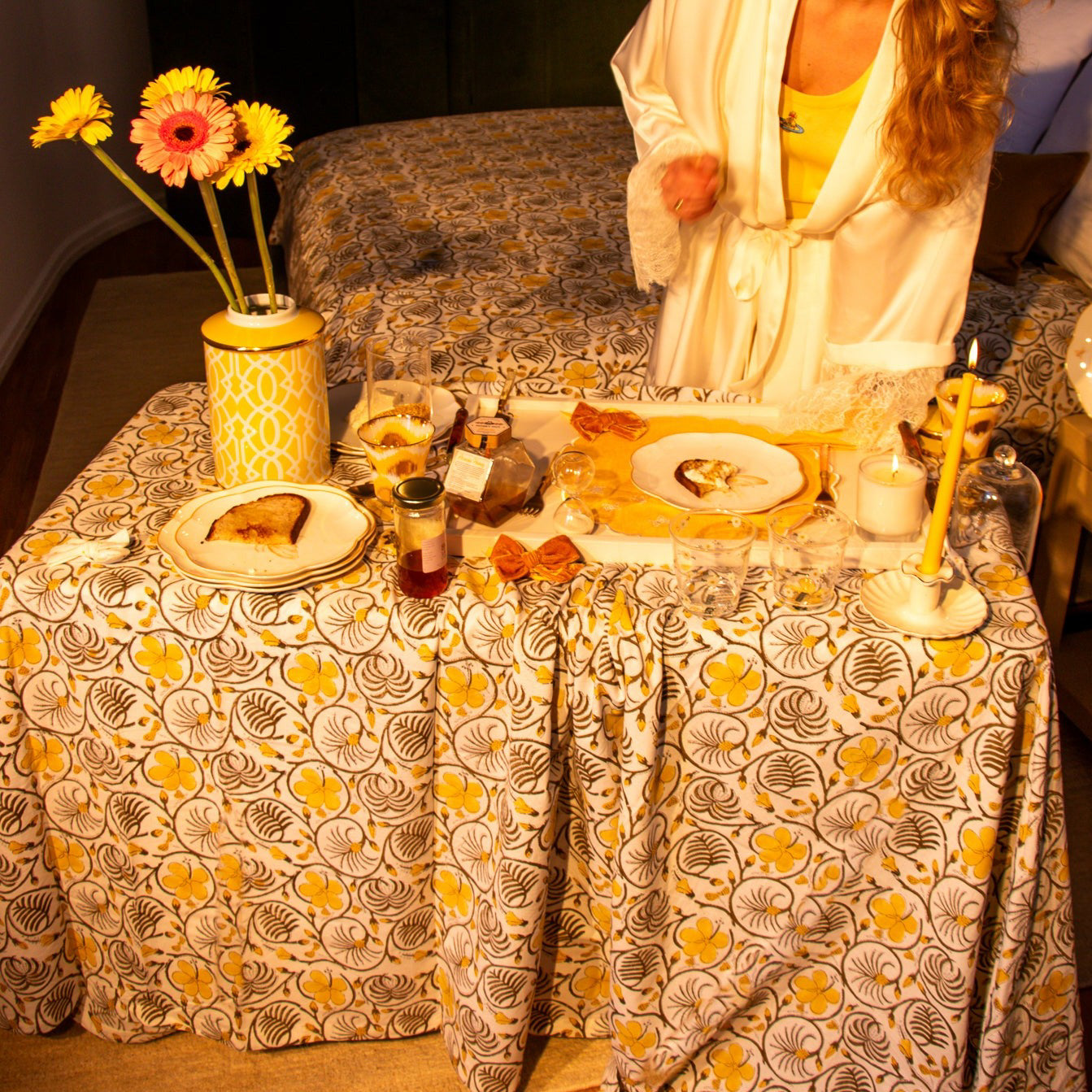 100% Organic Cotton - Summer of Love Tablecloth by Ro'Table - product image 2 for Resin Society