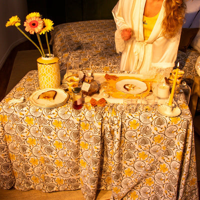 100% Organic Cotton - Summer of Love Tablecloth by Ro'Table - product image 2 for Resin Society