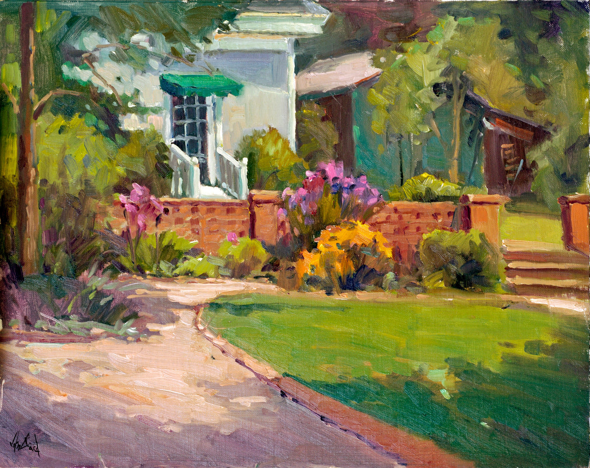 Sunlit Drive Artist Enhanced Canvas Print by John Beard Collection - main product image for Resin Society