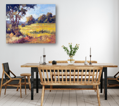 Sunlit Meadow Artist Enhanced Canvas Print by John Beard Collection - product image 3 for Resin Society