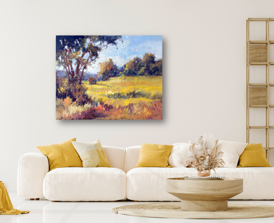 Sunlit Meadow Artist Enhanced Canvas Print by John Beard Collection - product image 4 for Resin Society