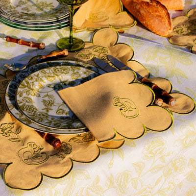 Sunlit Moss Napkin - Set of 4 by Ro'Table - product image 5 for Resin Society