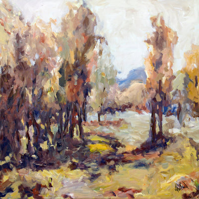 Sunlit Treetops Artist Canvas Enhanced Print by John Beard Collection - main product image for Resin Society