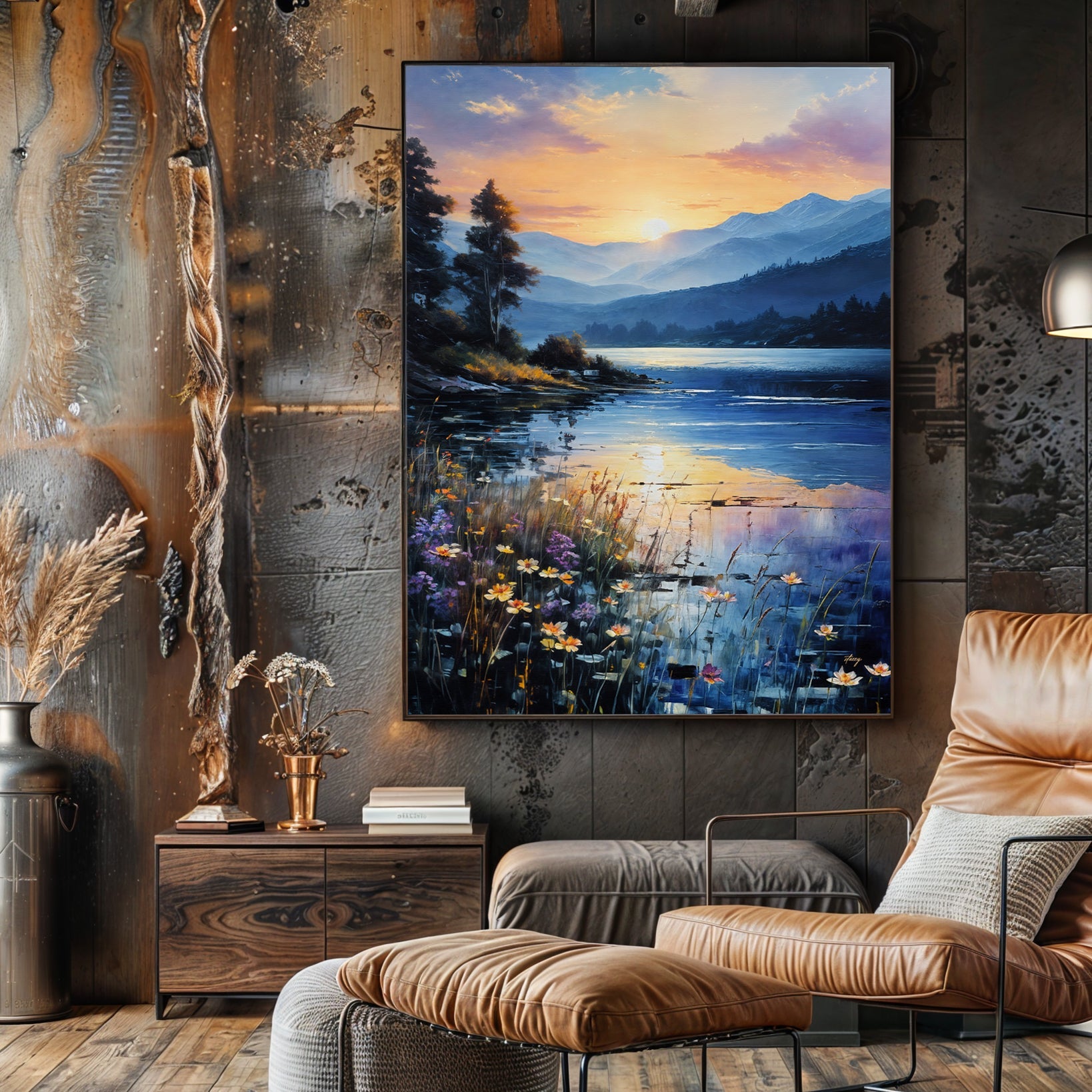 Canvas Print: "Sunset Journey" by Tailored Canvases - product image 3 for Resin Society
