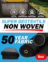 8 oz Non-Woven Needle Punched Geotextile Fabric roll