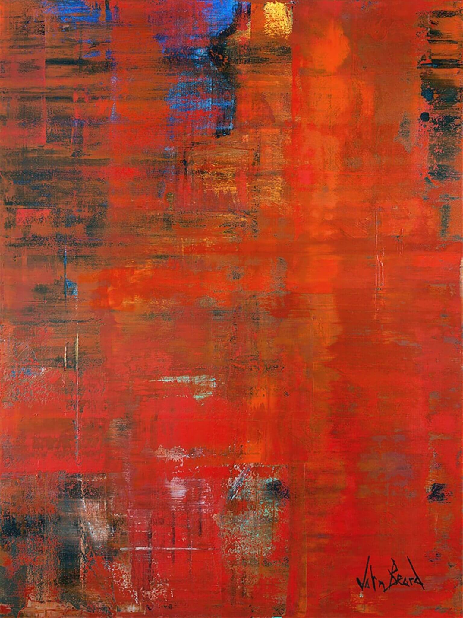 Superman 30x40 Artist Enhanced Canvas Print in white float frame by John Beard