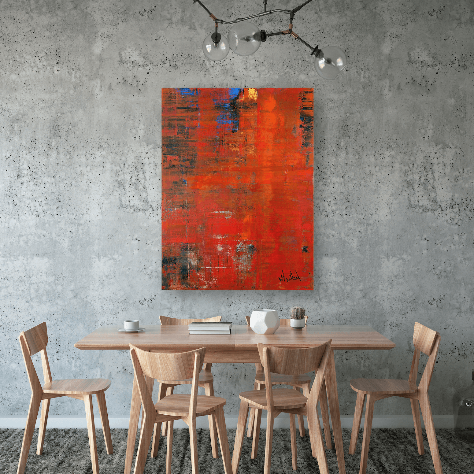 Superman 30x40 Artist Enhanced Canvas Print, White Float Frame