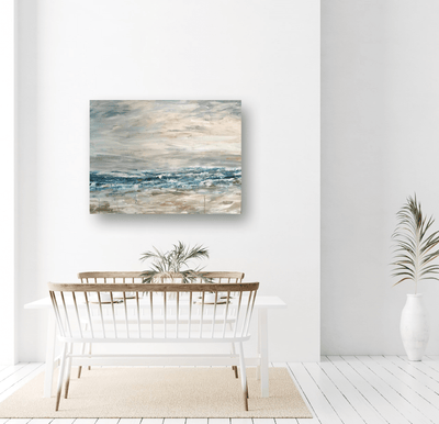 Surfing in the Rain Artist Enhanced Canvas Print by John Beard Collection - product image 3 for Resin Society