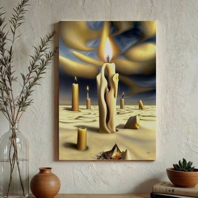 Canvas Print: "Surreal Flames" by Tailored Canvases - main product image for Resin Society