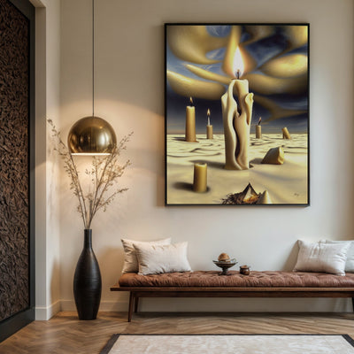 Canvas Print: "Surreal Flames" by Tailored Canvases - product image 2 for Resin Society