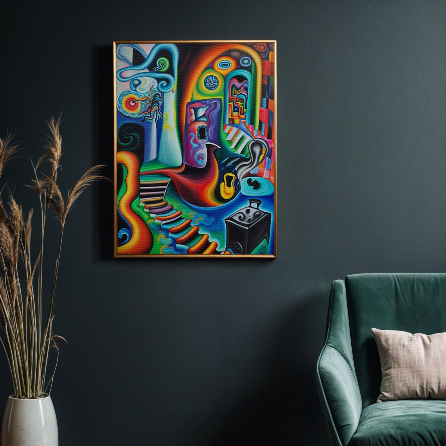 Canvas Print: "Surreal Steps" by Tailored Canvases - product image 3 for Resin Society