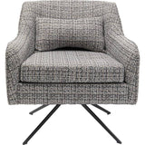 Swivel Armchair Iceland Black White by DEKOR - main product image for Resin Society