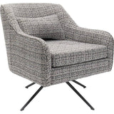 Swivel Armchair Iceland Black White by DEKOR - product image 2 for Resin Society