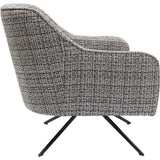 Swivel Armchair Iceland Black White by DEKOR - product image 3 for Resin Society