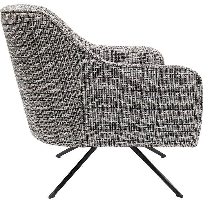 Swivel Armchair Iceland Black White by DEKOR - product image 3 for Resin Society