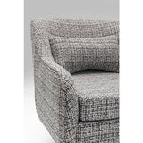 Swivel Armchair Iceland Black White by DEKOR - product image 7 for Resin Society