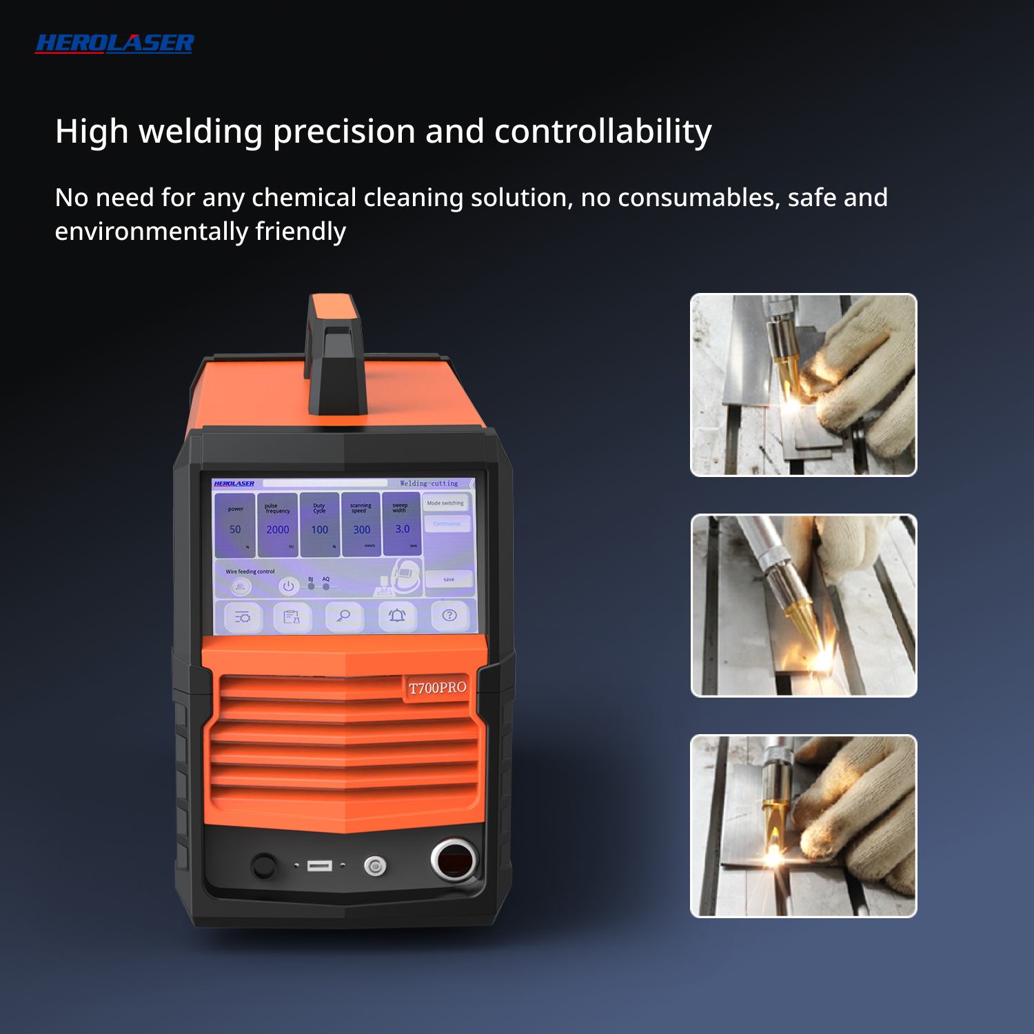 T700 Pro 700W Portable Fiber Laser Welder | Multi-Function Metalworking System