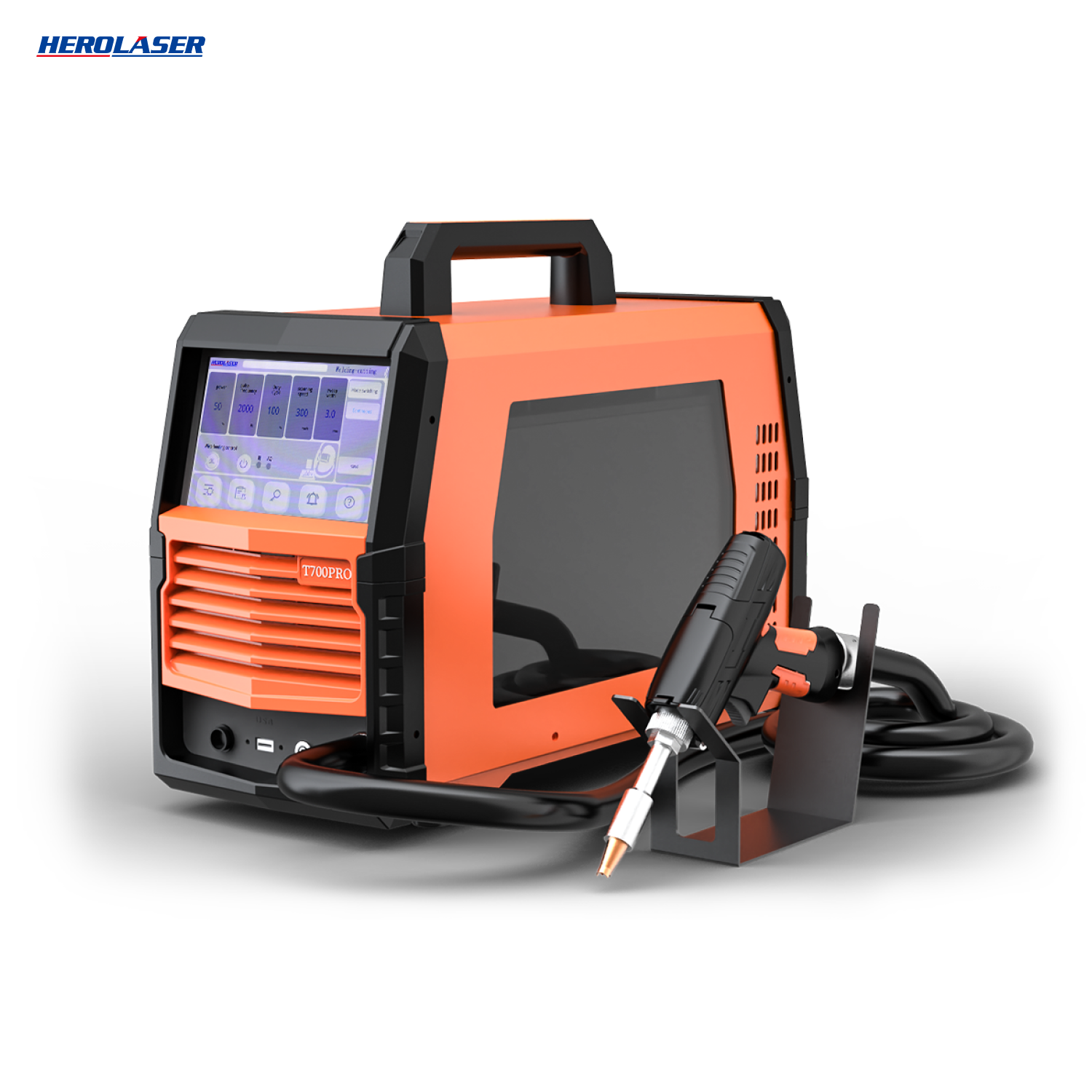 HEROLASER T700 Pro 700W Portable Fiber Laser Welder with multi-function metalworking capabilities