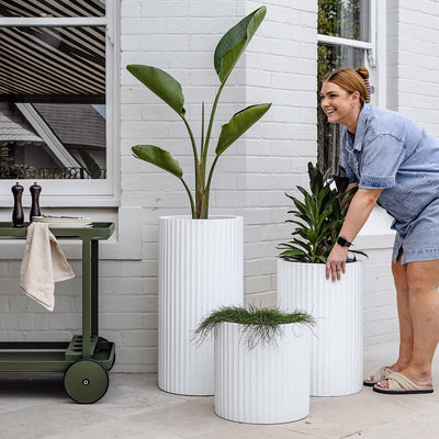 Ribbed Loob Planter by The Balcony Garden US