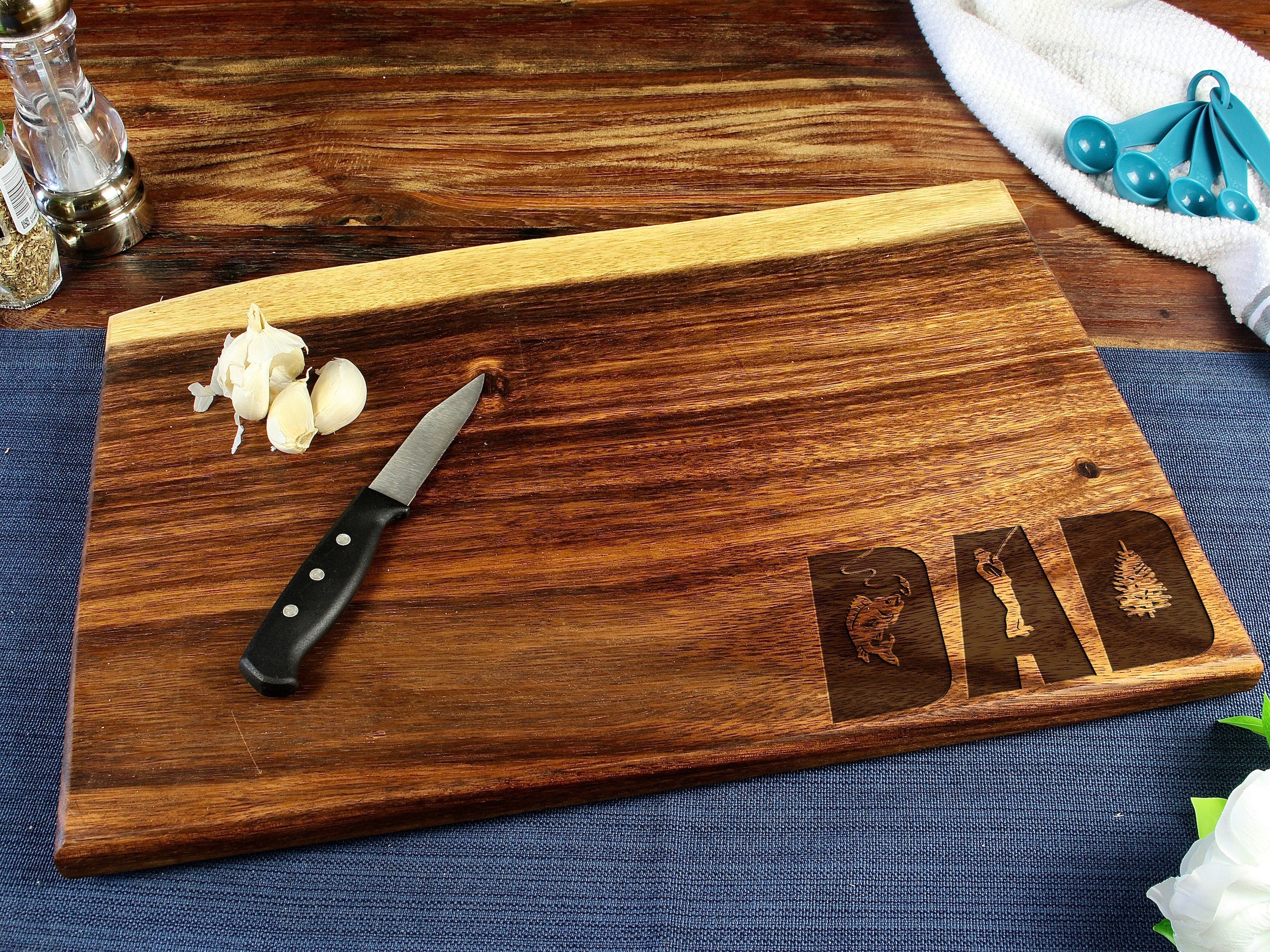 Large Live Edge Square End Board