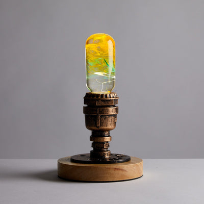 EP Light Time Resin LED Bulb handcrafted with unique resin patterns
