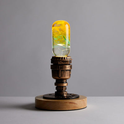 EP Light Time Resin LED Bulb handcrafted with unique resin patterns