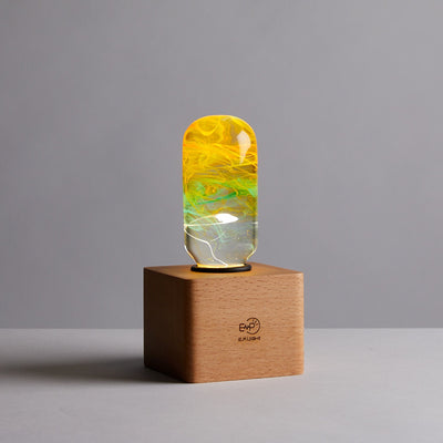 EP Light Time Resin LED Bulb handcrafted with unique resin patterns