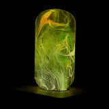 EP Light Time Resin Table Lamp with wooden base and LED bulb