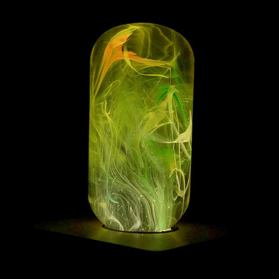 EP Light Time Resin Table Lamp with wooden base and LED bulb