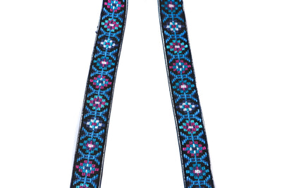 Mai Woven Bag Strap - Blue & Pink with Leather by Tin Marin Brand - product image 7 for Resin Society