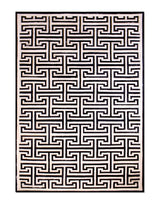 T Model – Maze-Inspired Cowhide Patch Rug by Homelosophy