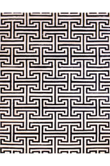 T Model – Maze-Inspired Cowhide Patch Rug by Homelosophy