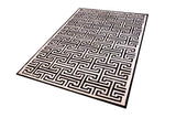 T Model – Maze-Inspired Cowhide Patch Rug by Homelosophy