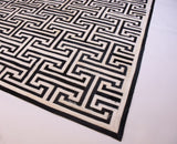 T Model – Maze-Inspired Cowhide Patch Rug by Homelosophy